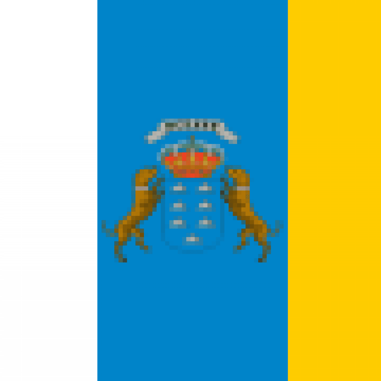 135px Flag Of The Canary Islands Svg