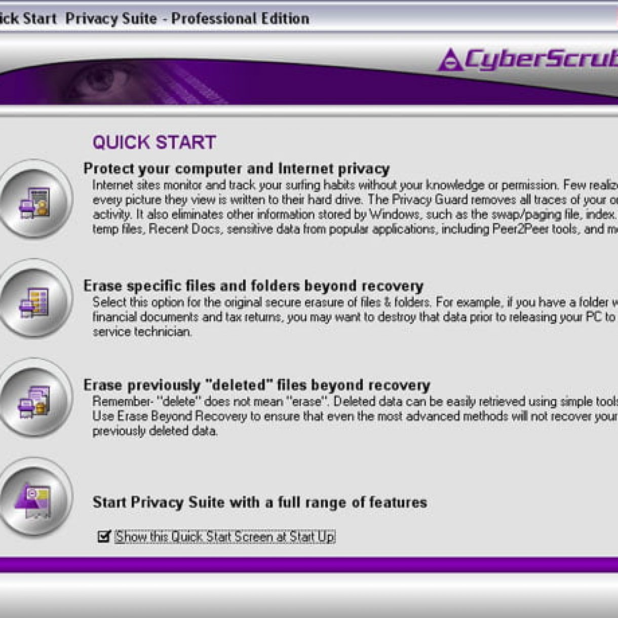 Cyberscrub suite