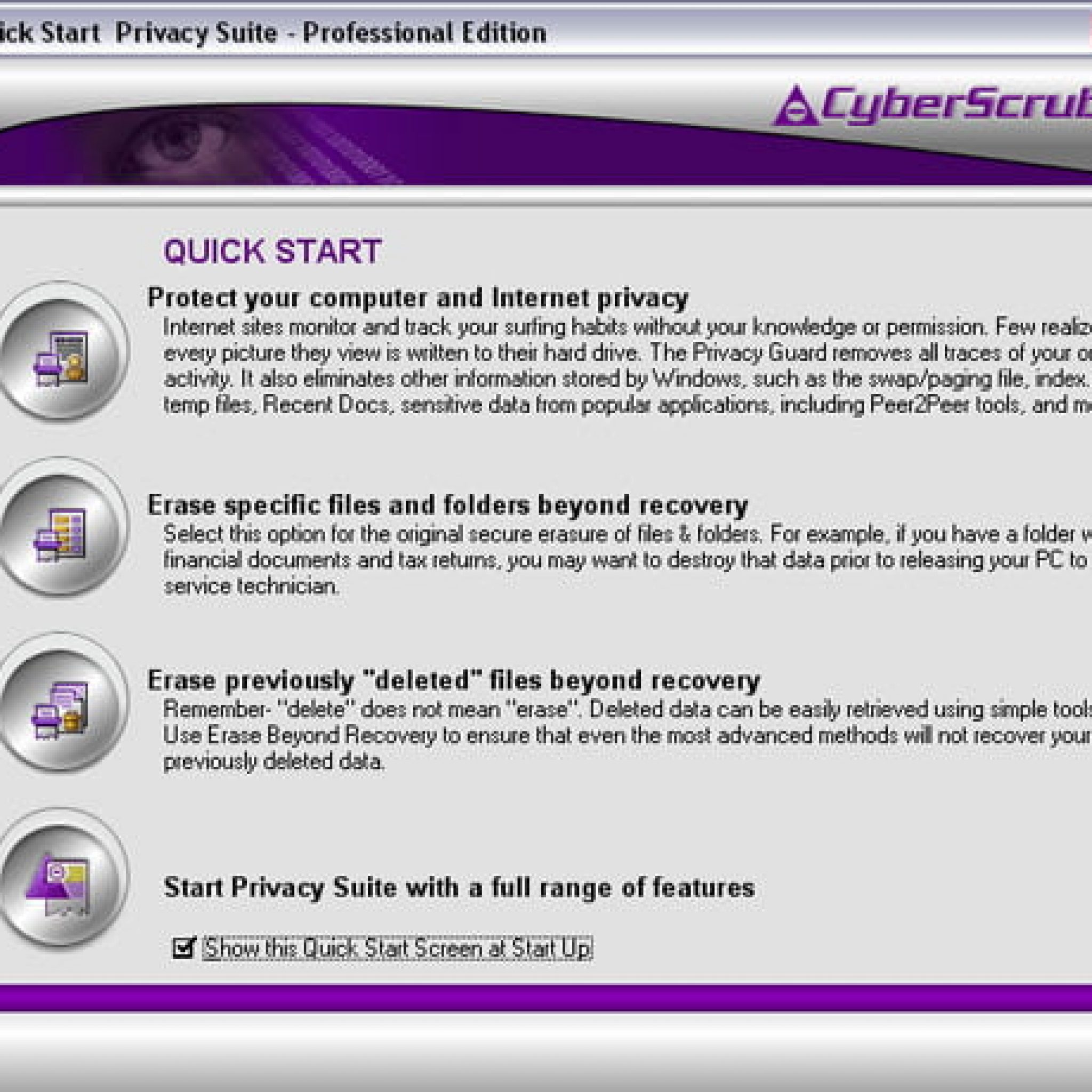 Cyberscrub suite