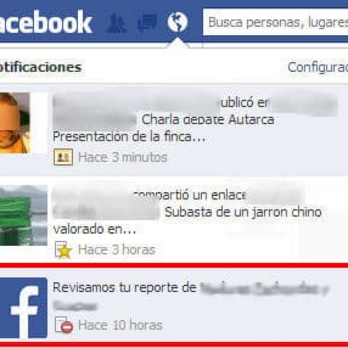 Denuncia Facebook