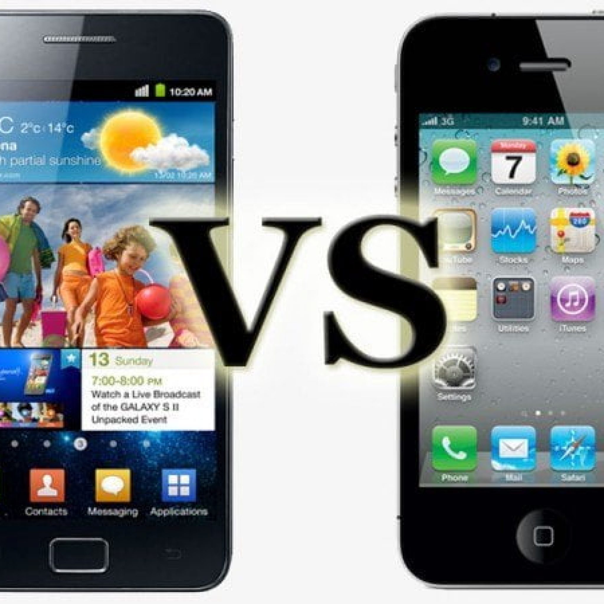 Iphone 4 Vs Samsung Galaxy Sii