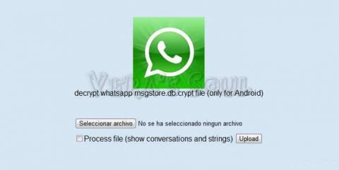 Whatsapp msgstore.db.crypt decrypt backup
