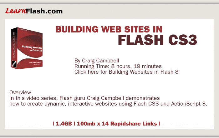 Descargar Tutorial Learnflash - Building Websites In Flash Cs3