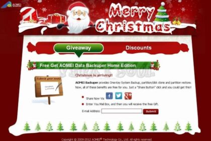 Aomei Christmas Giveaway And Discounts