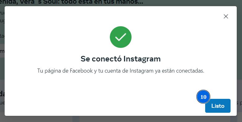 Conectando Facebook con Instagram 3