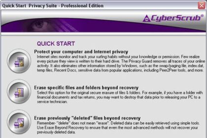 Cyberscrub suite
