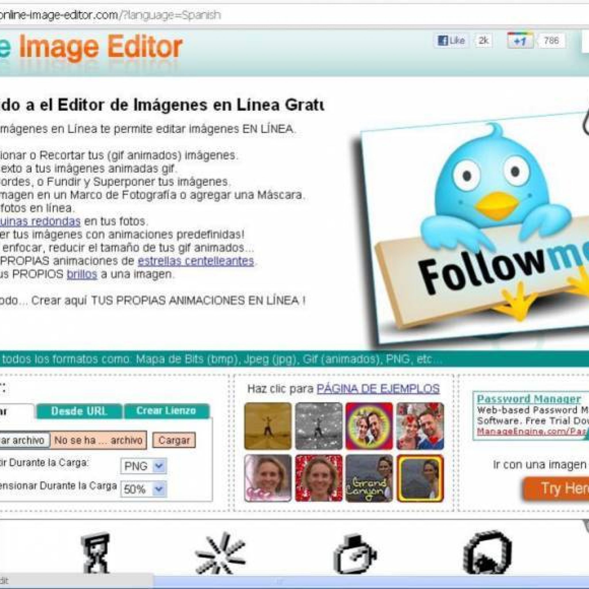 Online Image Editor: Editando Imágenes Online. Incluso Imágenes Animadas