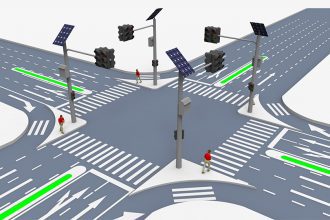 Paneles Solares En Los Semaforos
