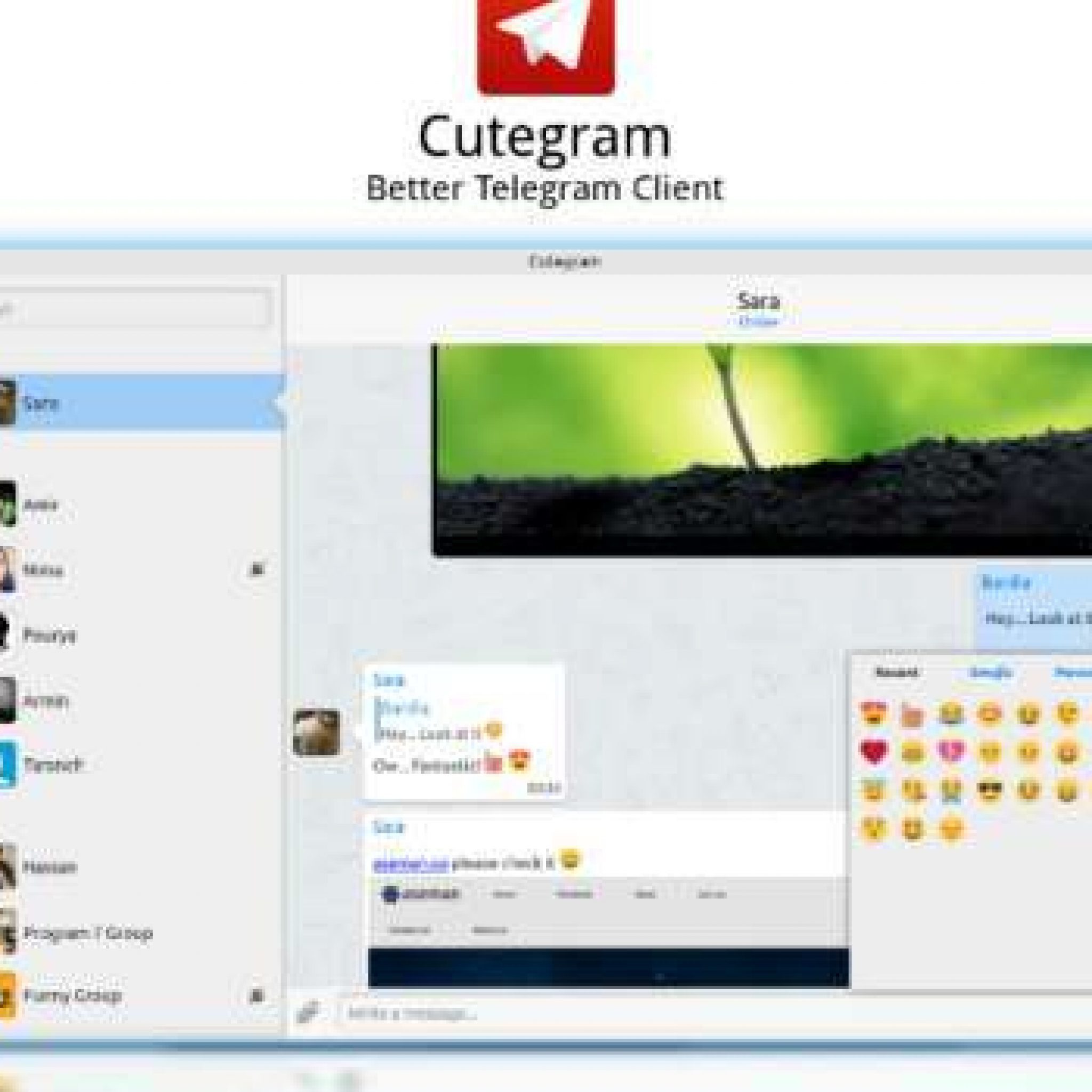 Cutegram: Telegram Para El Pc Con Un Bonito Diseño