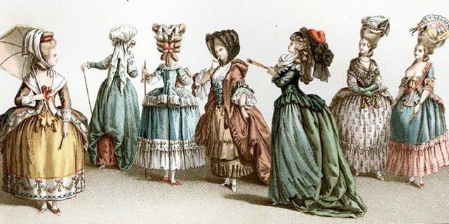 Cortes y peinados del siglo XVIII
