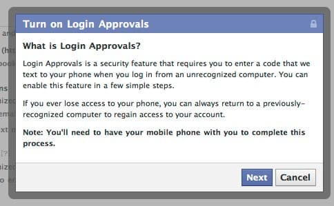 Login Approvals: un sistema de seguridad para Facebook