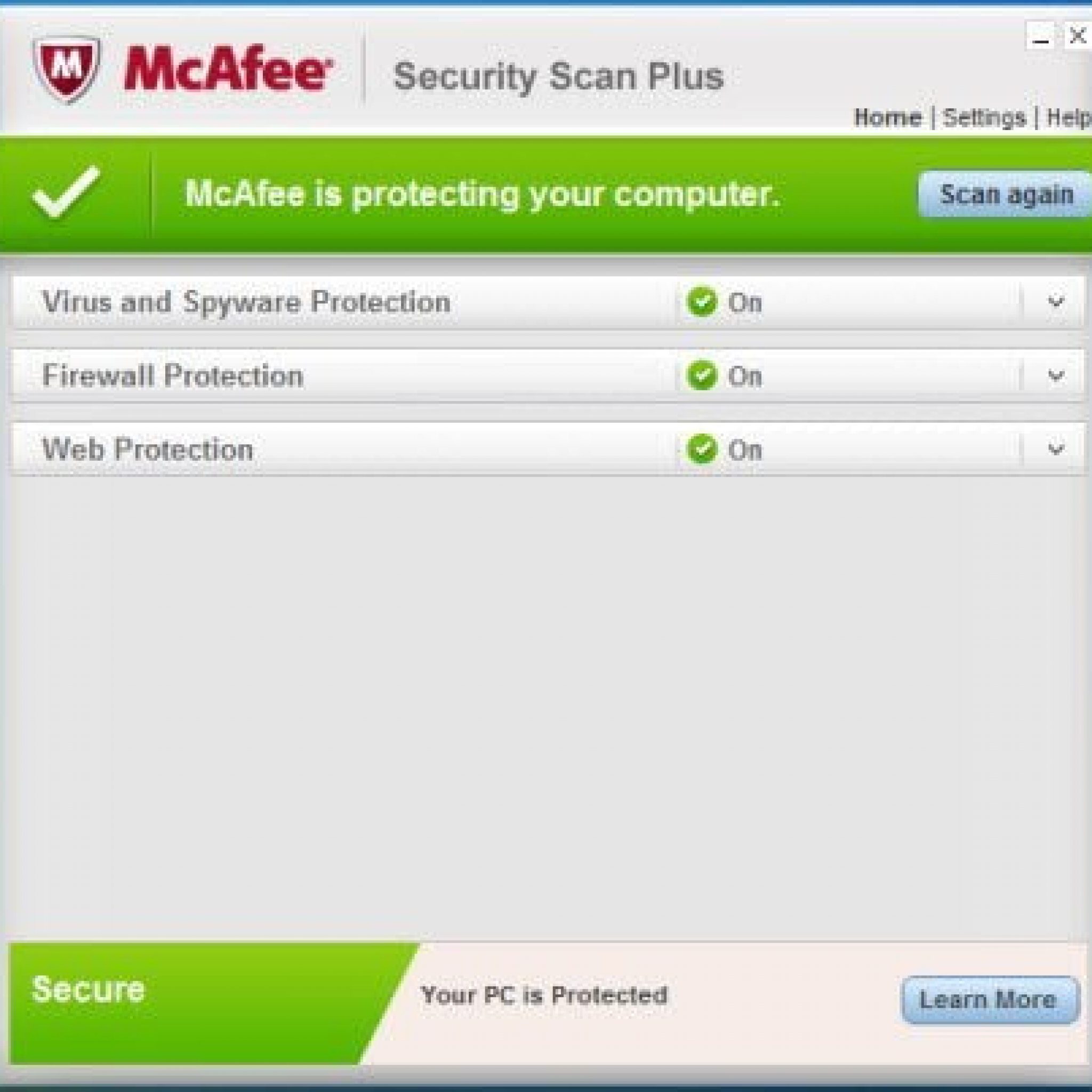 Mcafee Security Scan Plus