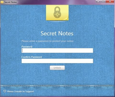Secret Notes: guarda tus post-its con contraseña en el escritorio