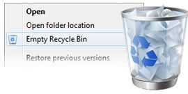 Como anclar la papelera de reciclaje de Windows 7 a la barra de tareas