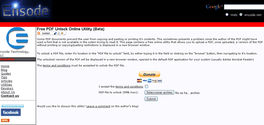 Ensode Free PDF Unlock